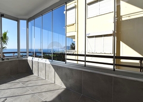 Уютные апартаменты 2+1 с видом на море в Тосмуре