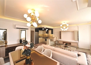 Уютные апартаменты 2+1 с видом на море в Тосмуре