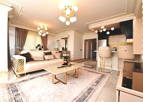 Уютные апартаменты 2+1 с видом на море в Тосмуре