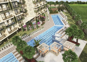 Однокомнатная квартира в премиум- комплексе в районе Демирташ 