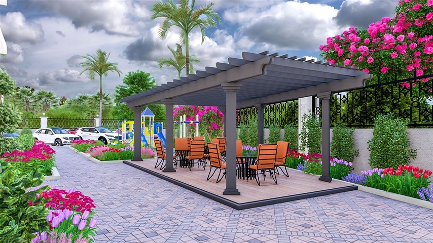 Квартира 1+1  в строящемся комплексе в Авсалларе