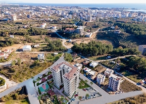 Квартира 1+1  в строящемся комплексе в Авсалларе