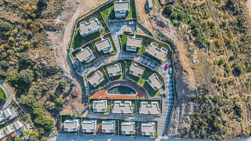 Новый комплекс с панорамным видом на море в уютном месте в районе Ялыкавак. Новый комплекс с панорамным видом на море в уютном месте в районе Ялыкавак.