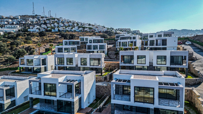 Новый комплекс с панорамным видом на море в уютном месте в районе Ялыкавак. Новый комплекс с панорамным видом на море в уютном месте в районе Ялыкавак.