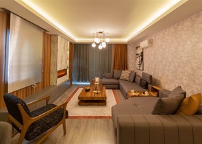 Меблированная квартира 2+1 на первой береговой линии в Махмутларе