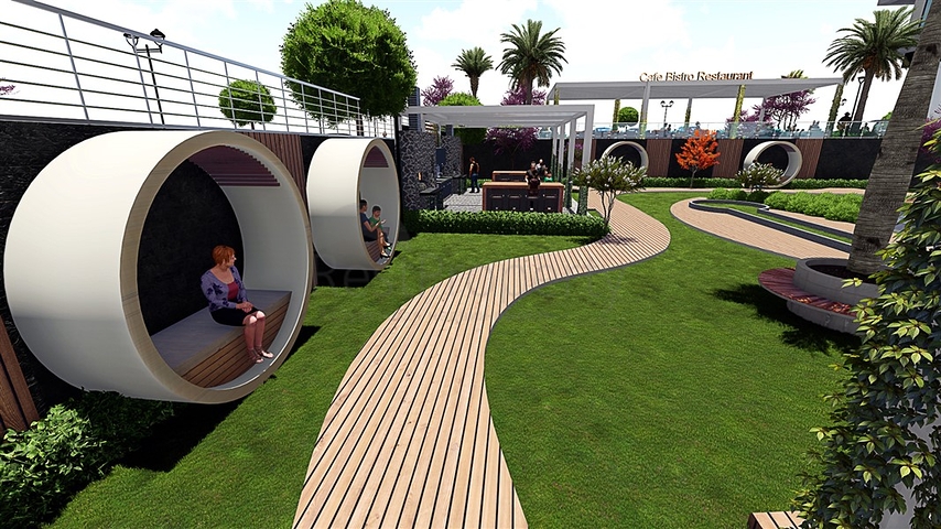 Апартаменты в новом комплексе в районе Махмутлар