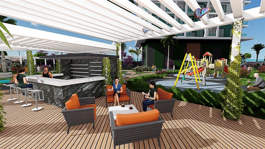 Апартаменты в новом комплексе в районе Махмутлар