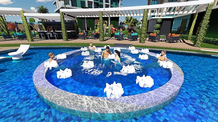 Апартаменты в новом комплексе в районе Махмутлар