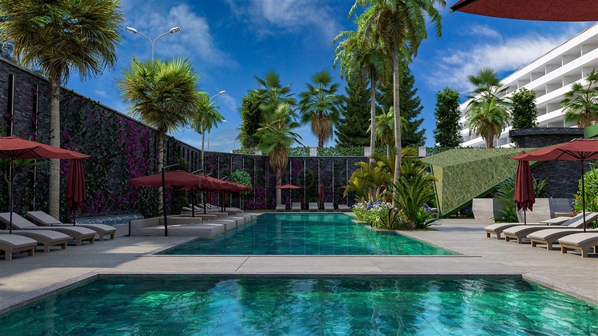 Трехкомнатная квартира в строящемся жилом комплексе в элитном районе Каргыджак