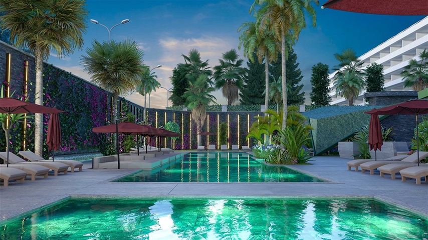 Трехкомнатная квартира в строящемся жилом комплексе в элитном районе Каргыджак