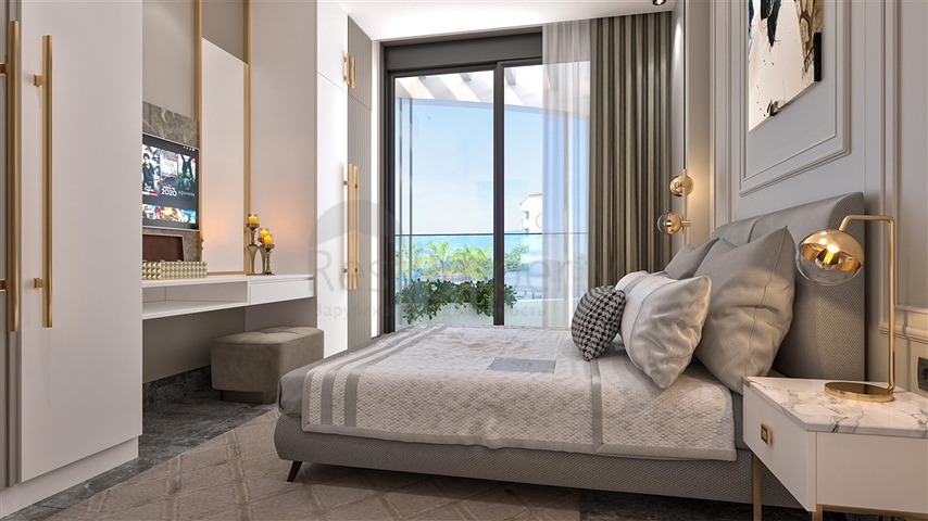 Трехкомнатная квартира в строящемся жилом комплексе в элитном районе Каргыджак