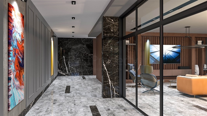 Трехкомнатная квартира в строящемся жилом комплексе в элитном районе Каргыджак