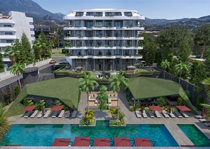 Трехкомнатная квартира в строящемся жилом комплексе в элитном районе Каргыджак