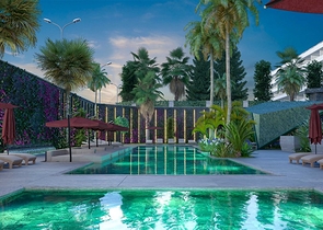 Трехкомнатная квартира в строящемся жилом комплексе в элитном районе Каргыджак