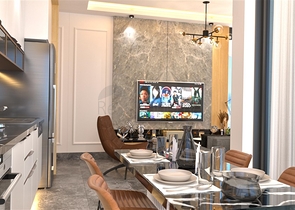 Трехкомнатная квартира в строящемся жилом комплексе в элитном районе Каргыджак