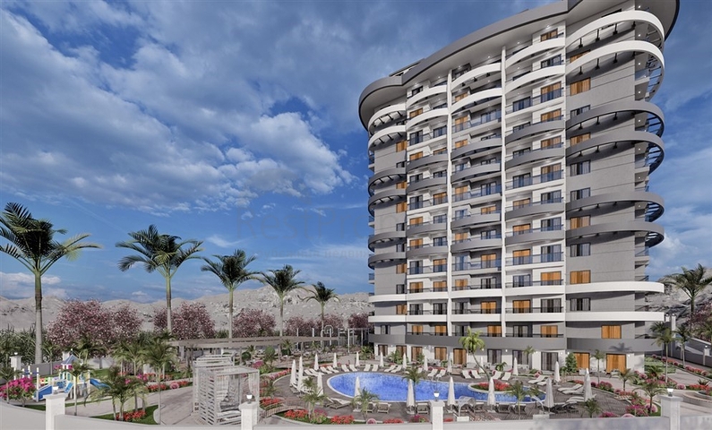 Квартира 1+1 в районе Махмутларе