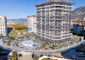 Квартира 1+1 в районе Махмутларе