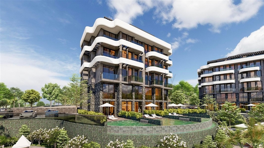 Квартира 1+1 в живописном районе Каргыджак