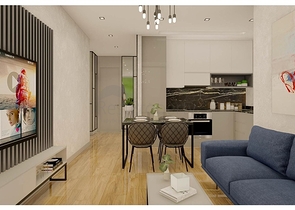 Квартира 1+1 в живописном районе Каргыджак