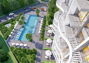 Комфортабельный комплекс семейного типа в районе Демирташ