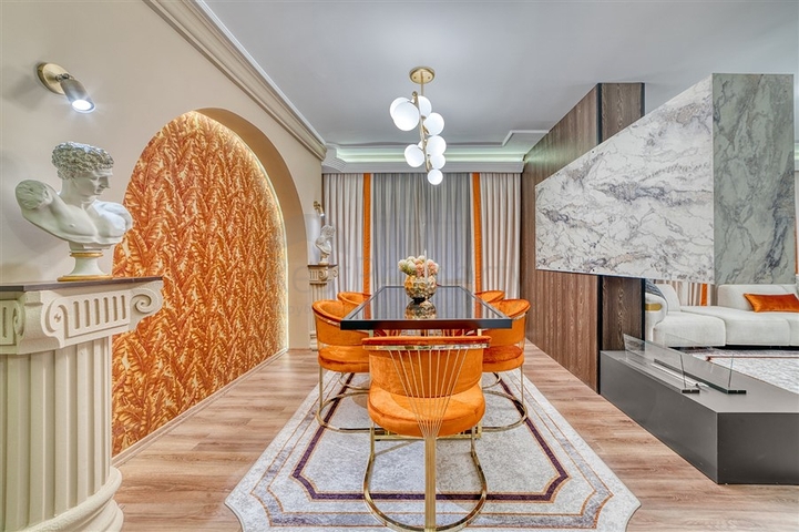 Эксклюзивный и роскошный пентхаус планировкой 3+1 в элитном районе Оба