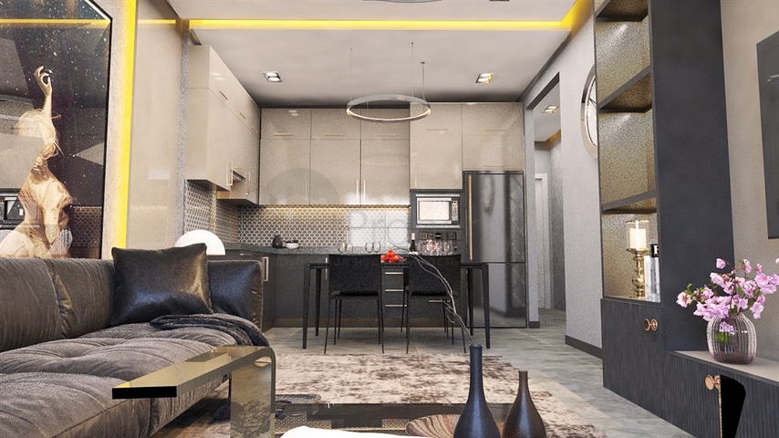 Апартаменты 1+1 в районе Оба