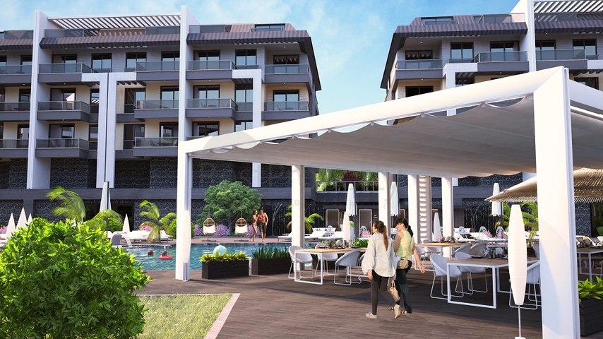 Квартира в одном из популярных комплексов в районе Оба