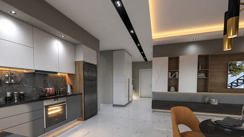 Квартира в новом доме, центр Аланьи район пляжа Клеопатра