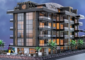 Квартира в новом доме, центр Аланьи район пляжа Клеопатра