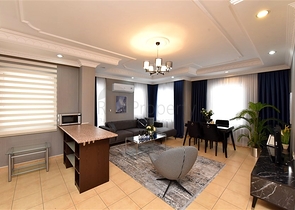 Квартира планировкой 2+1 в 400 метрах от пляжа  Клеопатры