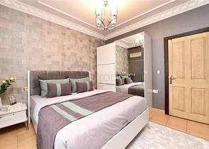 Квартира планировкой 2+1 в 400 метрах от пляжа  Клеопатры