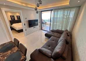 Апартаменты 1+1 в районе Конаклы с панорамным видом на море