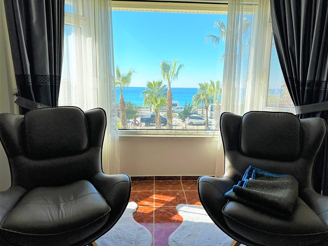 Меблированные апартаменты 2+1 с видом на море в Тосмуре