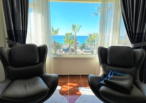 Меблированные апартаменты 2+1 с видом на море в Тосмуре