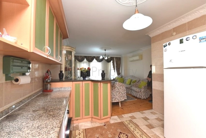 Квартира 2+1 в 50 м от Средиземного моря в центре Алании