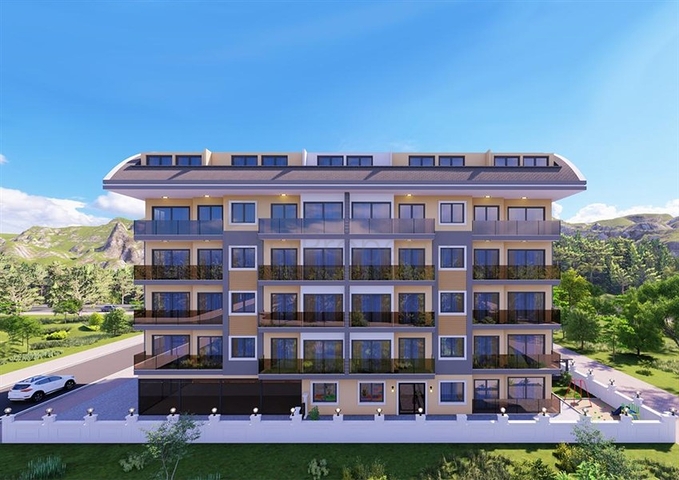 Квартира 1+1 в новом комплексе в центре Алании