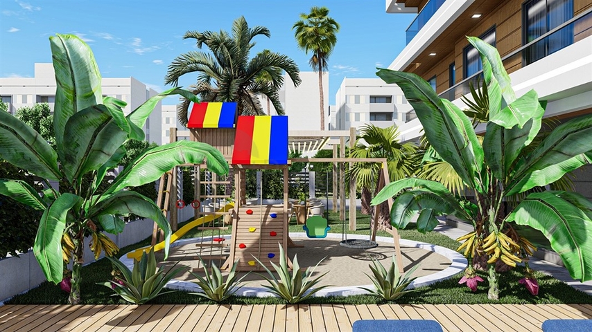 Квартира 1+1 в новом комплексе в центре Алании