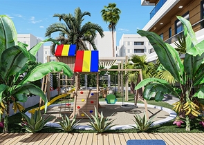 Квартира 1+1 в новом комплексе в центре Алании