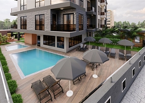 Двухкомнатные апартаменты в самом центре Алании 