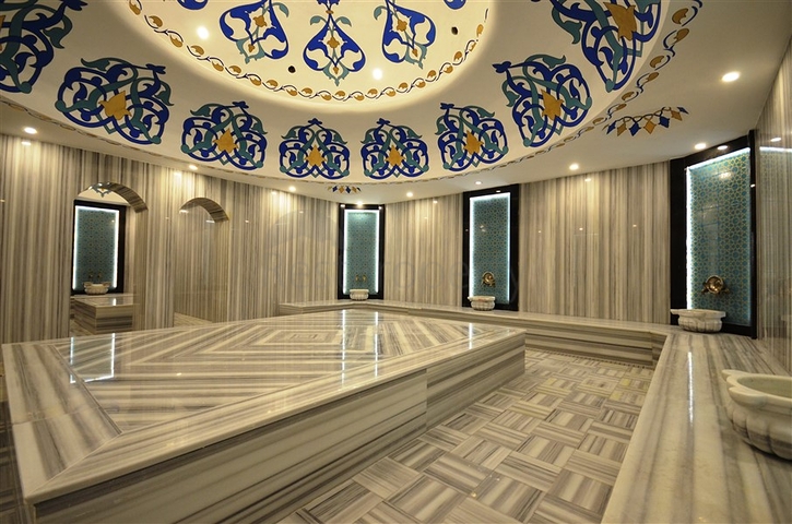 Апартаменты 2+1 в респектабельном комплексе в 50 метрах от пляжа района Каргыджак 