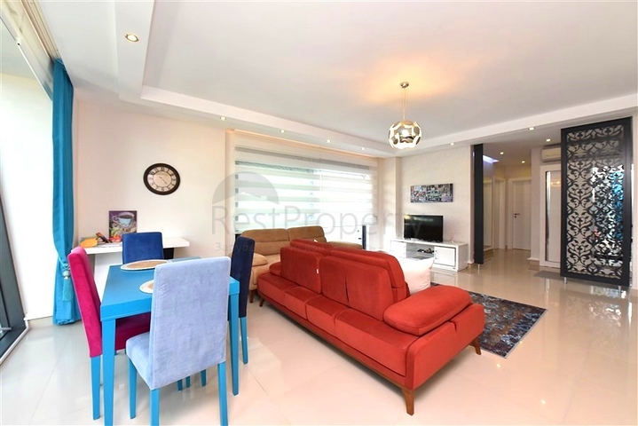 Апартаменты 2+1 в респектабельном комплексе в 50 метрах от пляжа района Каргыджак 