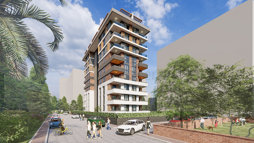 Квартира 1+1 в районе Махмутлар