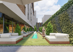 Квартира 1+1 в районе Махмутлар