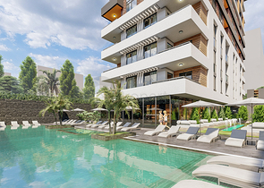 Квартира 1+1 в районе Махмутлар