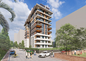 Квартира 1+1 в районе Махмутлар