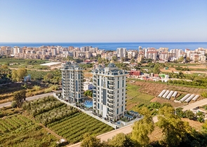 Квартира 1+1 в новом жилом комплексе района Махмутлар