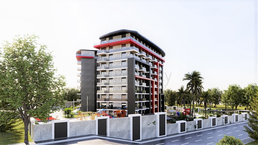 Новый проект с инфраструктурой отельного типа в Газипаша