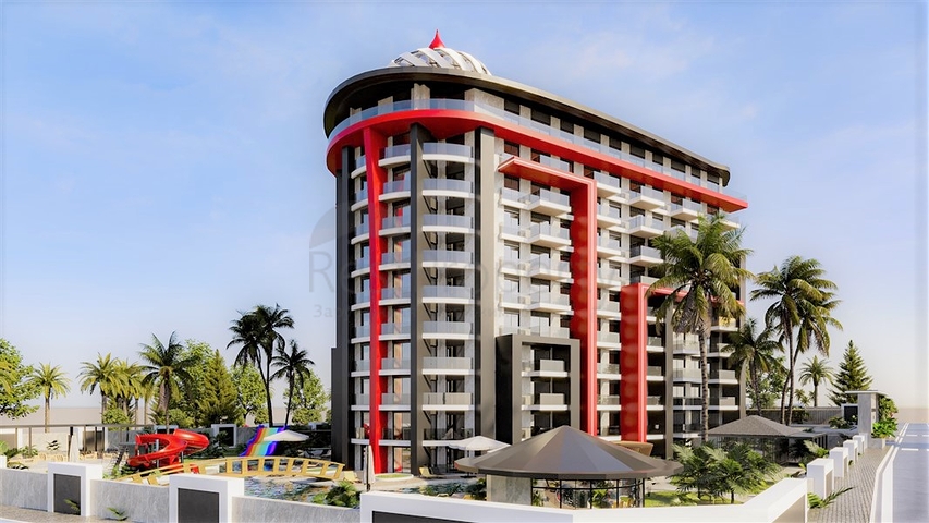 Новый проект с инфраструктурой отельного типа в Газипаша