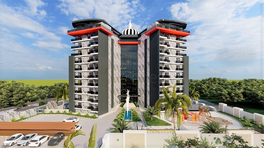 Новый проект с инфраструктурой отельного типа в Газипаша