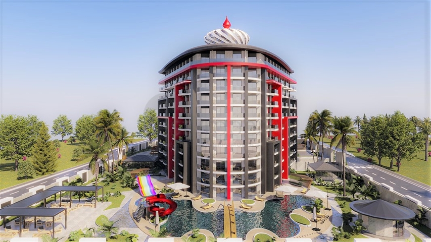 Новый проект с инфраструктурой отельного типа в Газипаша